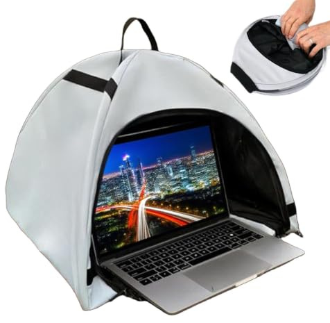 Laptop Notebook – dator parasoll för laptop | insynsskydd datorhuva för lärande studier möten affärsresor utomhusaktiviteter