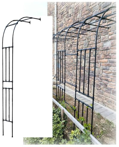 Gartenbogen Halbbogen Rosenbogen für Kletterpflanzen Stahl Pera witterungsbeständig Gartenlaube Größen 120/150/200/240/300 cm