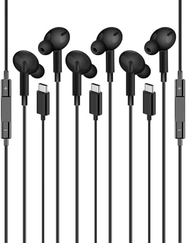 MenYiYDS 3 Pezzi Cuffie Cablate per iPhone,Auricolari In-Ear con Cavo,Hi-Fi Stereo Auricolari con Microfono e Controllo del Volume,Compatibili con iPhone 14/14 Pro/13/12/11/XR/XS/X/8/7/SE