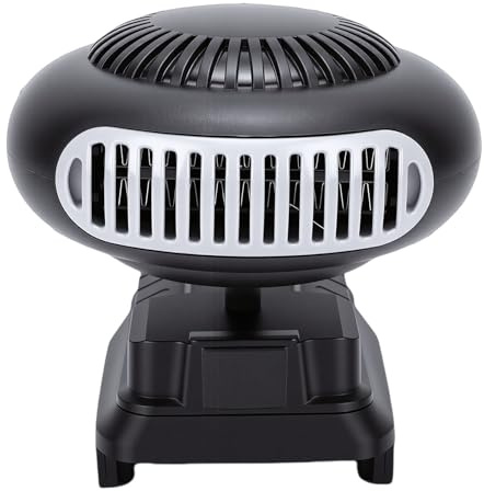 KIMISS Ventilador Calefactor Portátil para Automóvil para Calentamiento y Desempañamiento Rápidos, Perfecto para Talleres, Fábricas y Sitios de construcción: Calentador Compacto de 12 V para