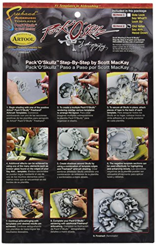 Iwata-Medea Artool Skullz 2 airbrush mall (uppsättning av 3)