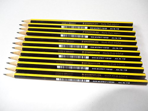 Lápiz triangular Staedtler triplus slim dureza HB (12 unidades)