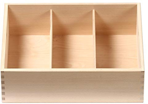 Bütic Besteckkasten für Haushalt und Gastro aus Buchen Holz - 3fach, 4fach, 5fach