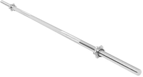 GORILLA SPORTS® Bilanciere - Lunghezza 150/180 / 200 cm, Ø 30 mm, con 2 Chiusura a Vite, Max. 200 kg, Antiscivolo, Cromato - Barra Dritta, Palestra, Sollevamento Pesi, Fitness, Allenamento