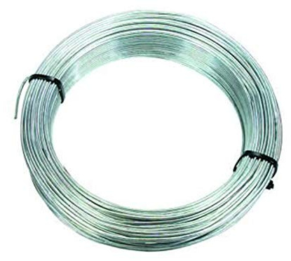 Bobina de alambre de hierro galvanizado n° 16, diámetro de 2,70 mm, 100 m, valla Fer 379755