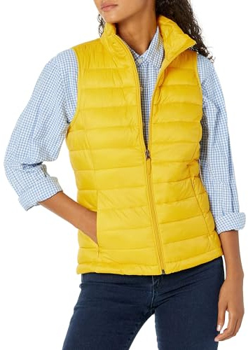 Amazon Essentials Donna Piumino Smanicato Ripiegabile Impermeabile Leggero