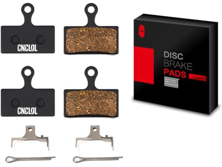 CNCLOL Bremsbeläge für Shimano XT SLX Deore, G01S G02S G03S G01A G02A G03A | 2 Paar Resin Bremsklötze für G04s G05s-rx G05a, Fahrrad Bremsbelaege Kompatibel BR-M785 M615 M675 RS785 M985 M8000 Bremse
