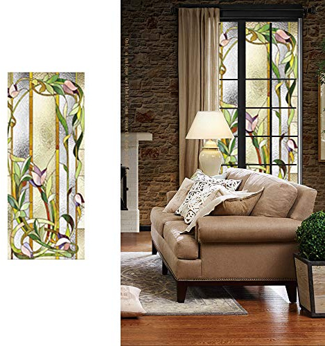 Vidrieras Decorativas Ventana de película,Vinilo Ventana privacidad PVC Pelicula Privacidad Electrostática Pegatinas Esmeriladas para Ventana,vinilos translucidos para Oficina Cocina Baño Decorativas