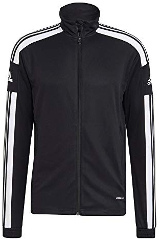 adidas Men's Squadra 21 Training Jacket, Black/White, XL Tall 3 inch