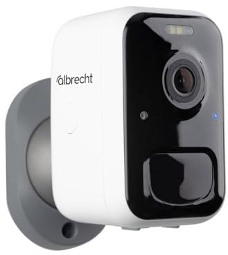 Albrecht Home SC 100 WLAN Überwachungskamera, 21500, Full HD Nachtsicht, IP65 wasserdicht, Bewegungsmelder