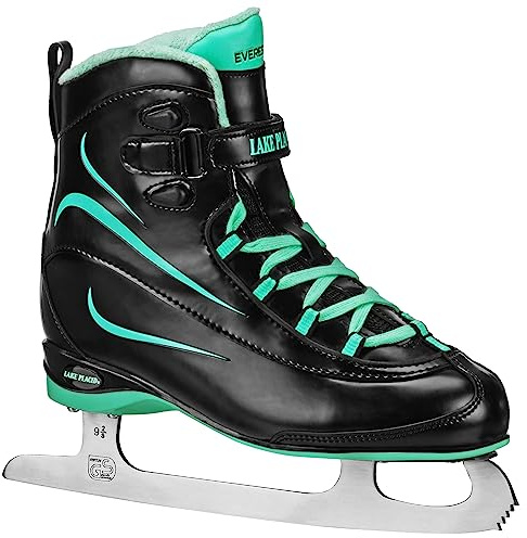 Lake Placid Everest dam skridsko svart/mint storlek 9