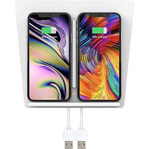 Mobile Phone Wireless Charger Board for Tesla Model 3, Car Center Console Phone Holder Fast Charging Pad QI Smartphones Interior Charging Accessory Panel