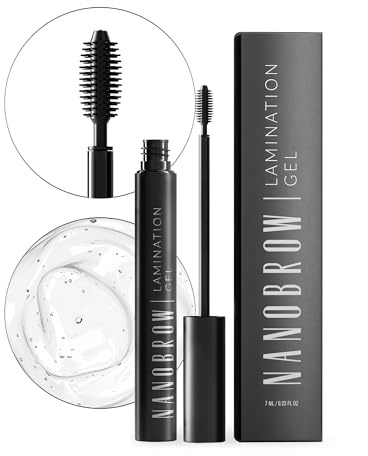 Augenbrauengel Nanobrow Lamination Gel Transparent - Farbloses Augenbrauen-Gel. Augenbrauen-Styling und Make-up