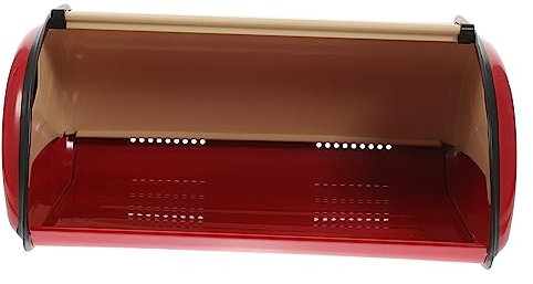 HEMOTON Brotbox Mit Deckel Multifunktionale Aufbewahrung Für Brot Brötchen Und Gebäck Küchenaccessoire Rot Für Zuhause Bäckerei Und Cafés