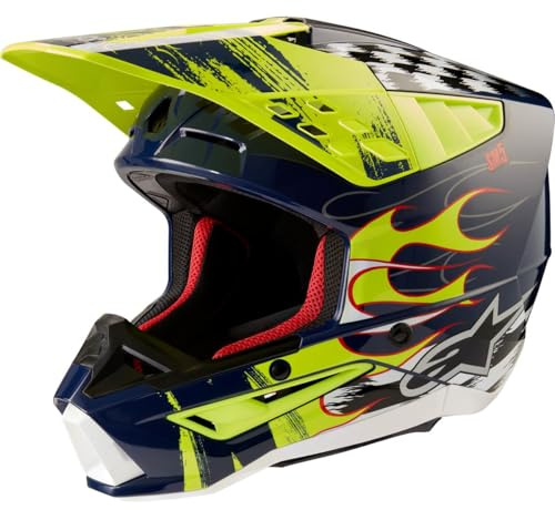 Alpinestars Unisex – Erwachsene Motocross Helm Sm-5, gunkelgrau, L
