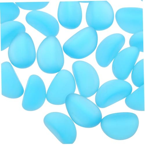 DOITOOL 2 Pecera Paisajismo Piedra Grava De Vidrio Adornos De Piedra para Acuario Maceta De Piedra Piedras para Macetas Grava Artesanal De Bricolaje Guijarro Planta Vidrio Escarchado