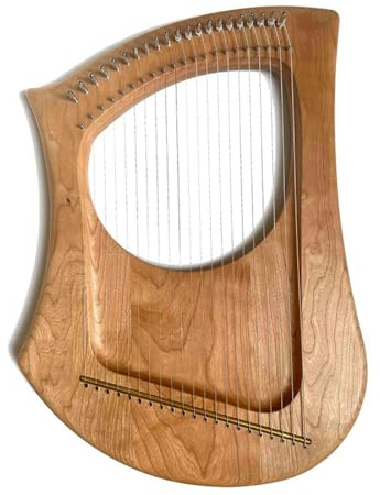 Harfe mit 21 Saiten, Massivholz, Musikinstrument, Höhe für Erwachsene, Hurdy Gurdy Instrument, Leier, Harfe, Maultrommel, volle Größe