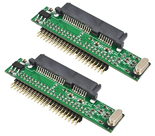 Wlauqueta 2 x Adattatore IDE 44 Pin 7 + 15 Pin Sata Ssd HDD A 2,5 Pollici per Computer Portatile