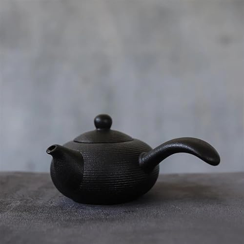 Set Teiera E Tazza Di Natale Teiera Cinese Fatta A Mano Teiera Kyusu In Ceramica Nera Da 165 Ml Set Da Tè