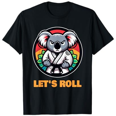 Koala Bär BJJ Gi Brazilian Jiu Jitsu Kampfkunst Let's Roll T-Shirt