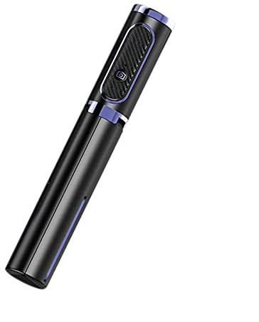 SCRUBY Perche à selfie professionnelle intégrée Bluetooth pour téléphone avec retardateur (Noir)