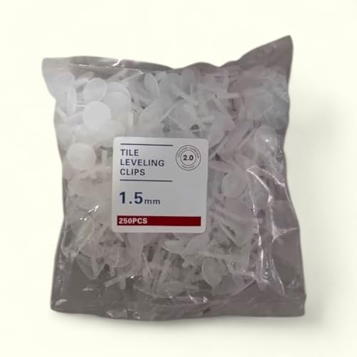 Crucetas separadoras 1,5 mm para azulejos y baldosas (250 unidades) – Juntas regulares para alicatado y solado – Outillage Carreleur 2.0