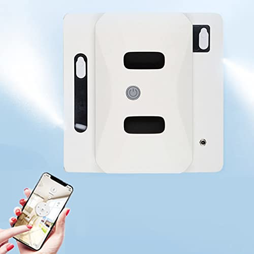 CraftNestUK Limpieza de Ventanas Robot automático de Limpieza de vidrios Aspiradora robótica de Ventanas con Tanques de Agua Dobles Rociador de Agua