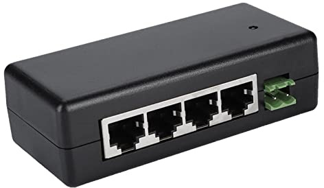 DC9V? 48V 4 Port Poe -Stromadapter Poe Ethernet Netzteil Injektor DC9V? 48V für IP -Kamera aus Kunststoff Mate Poe Injectorpoe Stromadapterpoe Netzteil 4 Port Poe