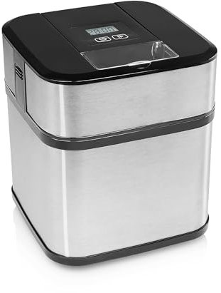 Macchina per il Gelato, 12 W, 58.4 Decibel, Gelatiera in Acciaio Inossidabile [Classe di efficienza energetica A+]