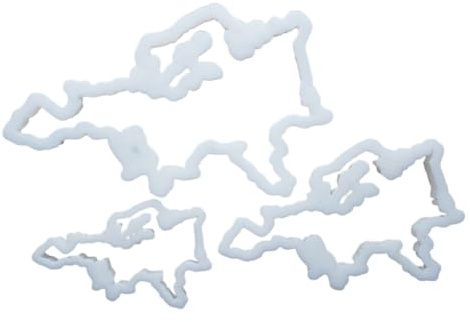 Europe Map Continent Shape Cookie Cutter Dough Biscuit Pastry Fondant Sharp Atlas Outline Stencil (Large)