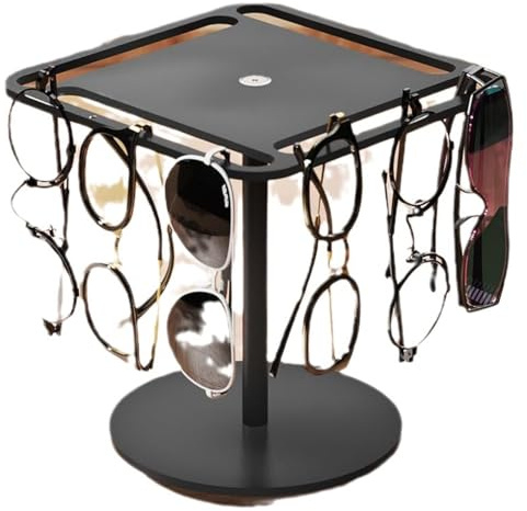 ALCXAZS Brillenständer, drehbarer Sonnenbrillenständer für Schaufenster, Brillenständer für Halsketten, drehbarer Displayständer, A