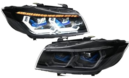 Faro Proiettore Anteriore Per BMW Serie 3 E90 E91 2009-2012 1 Coppia Di Fari Anteriori A LED Allo Xeno/alogeni Accessori Per Fari DRL(Xenon)