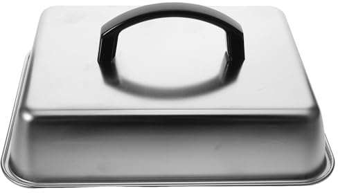 ORFOFE Tapa Rectangular de Acero Inoxidable para Plancha 25X18X65 CM Tapa Cúpula para Derretir Queso y Cocinar al Vapor Resistente a Altas Temperaturas para Parrilla y Barbacoa al