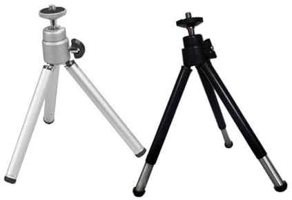 UTHCLO Treppiede Supporto Portatile in Lega di Alluminio Smartphone per 2 Pezzi Leggero e Stabile per Fotocamera e Telefono per Viaggi