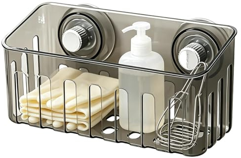 Kitchen Sink Sponge Holder | Storage Basket with Suction Cups | Kitchen Sink Sponge Rack,for Cleaning Brush Scrubber Dish Brush Cleaning Tool Storage
