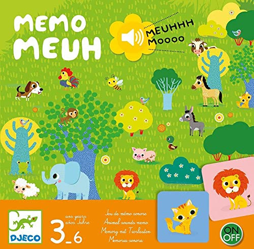 DJECO - Action- und Reflexspiele, Lernspiele, DJECO, Spiel Memo Meuh, Mehrfarbig (15)