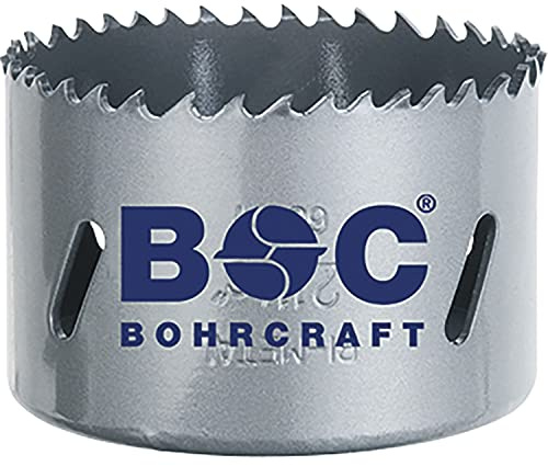 Bohrcraft Lochsäge 50mm - Type 1900 Lochbohrer für Leichtmetall, Kunststoff, Gipskarton und Holzverkleidungen, HSS-Bi-Metall