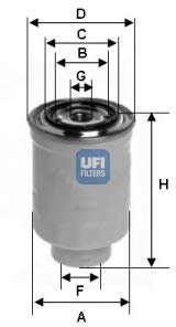 UFI 24.452.00 Kraftstofffilter