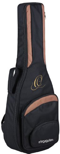 Ortega Guitars Pro Series Bag - 3/4 Klassische Gitarren Tasche - Höhe 94,62 cm - Breite 35,88 cm - Breiter Halsgurt - Schultergurte - Nylon, Schwarz (ONB34)