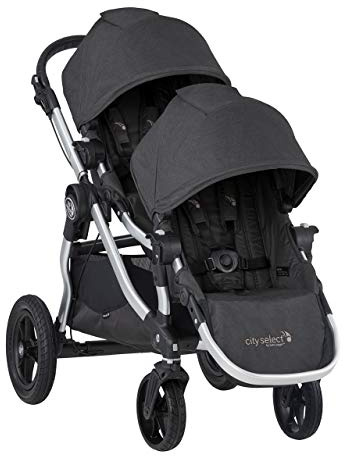 Baby Jogger City Select Double Stroller | Baby Stroller with 16 Ways to Ride, Included Second Seat | Quick Fold Stroller, Jet