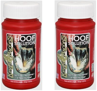 Kevin Bacon’s Hoof Solution | Doppelpack | 2 x 150 g | Geeignet für jeden Pferdetypen | Mit integriertem Bürstenpinsel | Kann dabei helfen Hufprobleme zu verringern