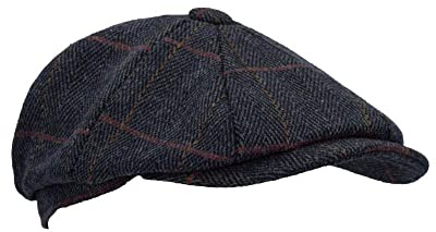 WALKER AND HAWKES - Unisex Bakerboy-Ballonmütze aus Tweed - 8-Panel-Konstruktion