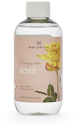 Wax Lyrical | Homegrown Collection | Rose Scented Reed Diffuser Refill 200ml