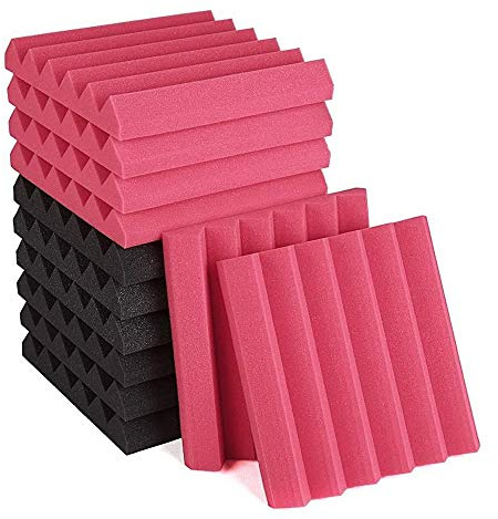12 Pcs Acoustic Foam Panel,Sound Insulation Pad,Sound Insulation Foam Panel,Studio Foam,Sound Insulation Foam,30X30X5cm