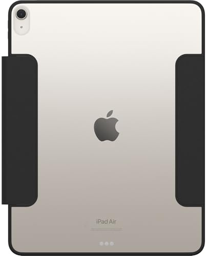 OtterBox Symmetry Folio Hülle für iPad Air 13 Zoll (M4/M3/M2), Schwarz | Für iPad Air 13, Stoßfeste, sturzsichere, dünne Schutzhülle, nach Militärstandard getestet, Keine Einzelhandelsverpackung