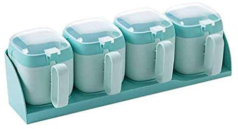 MYVVKIA Tarros de Especias con Etiqueta para Colgar en la Pared, Caja de condimentos con Tapa, Recipiente de Especias para salero de Cocina doméstica