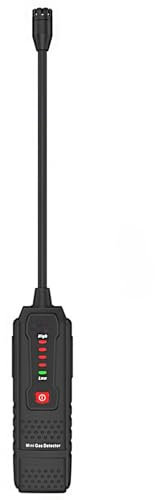 Meichoon Erdgas-Lecksuchgerät mit akustischem und visuellem Alarm, hochempfindlicher brennbarer Gasdetektor mit langer flexibler Sonde, Gasleckalarm, PE58