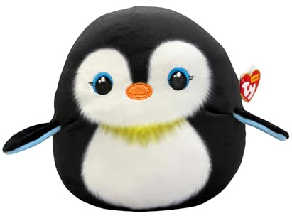 TY Neve Pinguin - Squishy Beanie 10 | Weiches Plüschtier für Kinder, Babytier, Kuschelteddy, Sammler-Plüschtiere