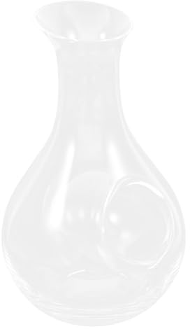 STOBOK Japanese Style 385ml Glass Wine Decanter with Ice Chamber Chilled Wine Pourer Creative Carafe for Wine
