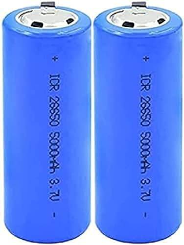 ZWDCVFGK 26650 batería de Litio 5000mah T6 Linterna Ligera Fuerte batería Recargable de 3,7 V batería de Jukebox,Azul
